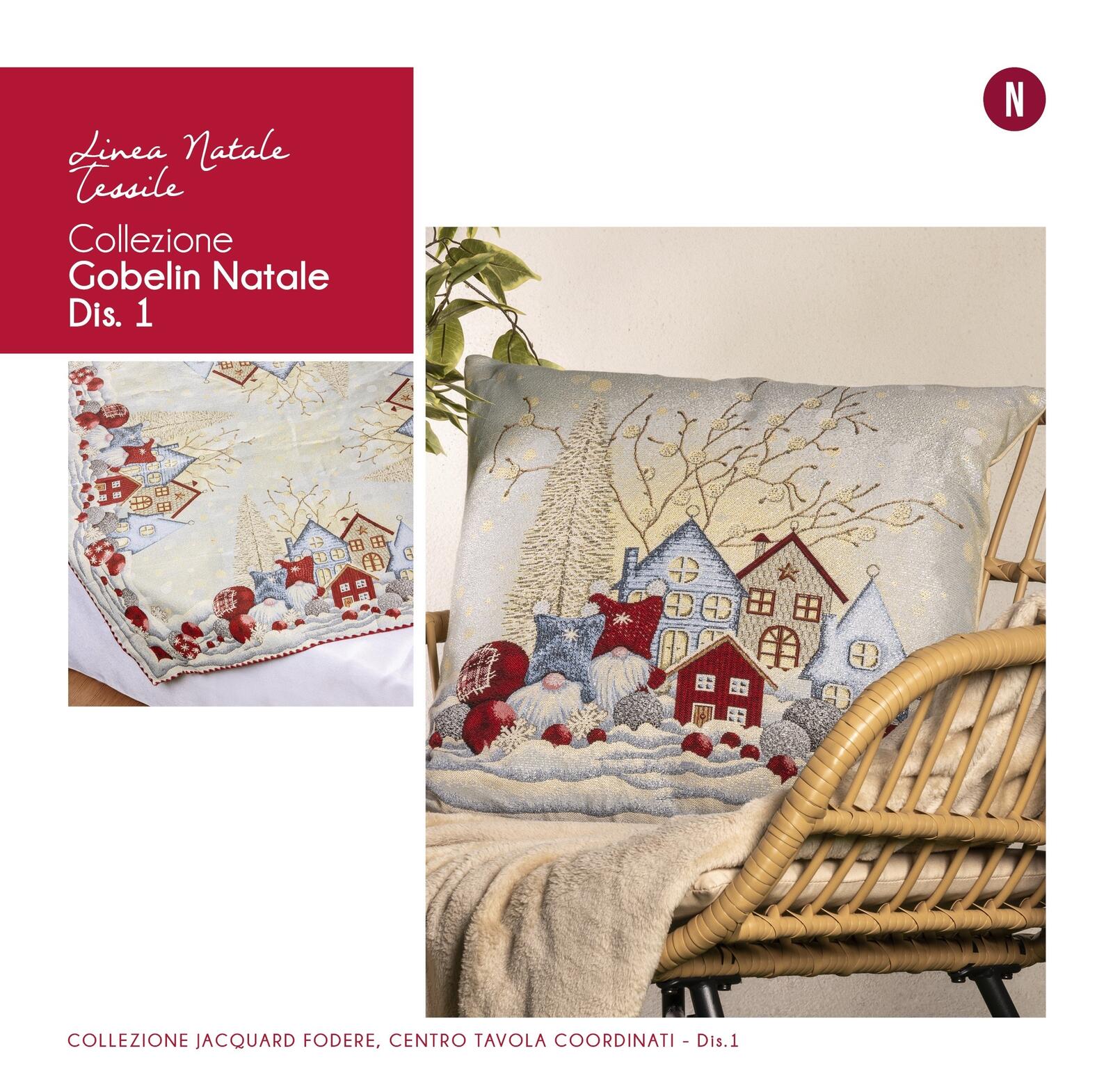 GOBELIN CHRISTMAS RUNNER Tellini S.r.l. Wholesale Clothing